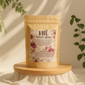 Velvet glow powder mask